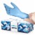 Hand-E Disposable Nitrile Medical Exam Gloves, Blue, 200 Count - Subtle Box for Home Use Perspective: front