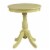 ACME Alger Wood Round End Table in Light Yellow Perspective: front