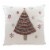 Christmas Tree With Snowflakes Pillow Fabric Holiday Decor 53009A Perspective: front