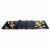 Christmas Black Table Runner W/Cardinal Cotton Embroidered Snowflakes 53127D Perspective: front