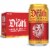 Liquid Death, Rest in Peach Iced Tea, Peach Flavored Back Tea Perspective: front