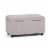 Cosmopolitan 34 in. W Rectangle Storage Ottoman in Cloud Gray Linen Look Fabric Perspective: front