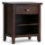 Simpli Home Artisan Wood 24  Transitional Bedside Nightstand Table in Russet Brown Perspective: front