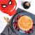 Uncanny Brands Marvel Spider-Man Waffle Maker -Spidey's Mask on Your Waffles- Waffle Iron Perspective: front