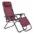 Sunjoy Modern Zero Gravity Steel Foldable Outdoor Lounge Patio Chair, Burgundy Perspective: front