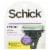 Schick® Hydro 3 Skin Comfort Slim Head Sensitive Razor Cartridges Perspective: front