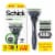 Schick Hydro Sensitive 5-Blade Razor for Men + 3 Refills with Flip-Back Precision Edger Perspective: front