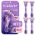 Skintimate® Exotic Violet Blooms Disposable Razors Perspective: front