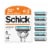 Schick® Quattro® Titanium Razor Refills Perspective: front