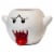 Super Mario Bros White Boo Molded Coffee Mug | 20 oz Perspective: front