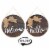 Welcome Hello Reversible Wood Wall Dcor Perspective: front