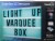 Tzumi AuraLED® Marquee Light Box Perspective: front