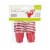 True Fabrications Slug Shot Glasses - Red Perspective: front