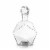 Viski 5404 40 oz Raye Faceted Crystal Liquor Decanter, Clear Perspective: front