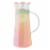 Pinky Up Charlie Iridescent Glass Iced Tea Carafe - Clear Perspective: front