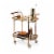 Viski 5891 Belmont Gold Bar Cart Perspective: front