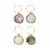 Agate Wine Charm Set by Twine® Perspective: front