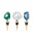 Gilded: Assorted Geode Stoppers by Blush® Perspective: front