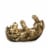 Antiqued Bronze Lion Wine Bottle Holder by True Perspective: front