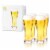 Wheat Beer Glasses, Set of 4 by True Perspective: front