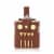 Golfer's Flask and Accessory Set by True Perspective: front