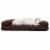 FurHaven Quilted Cool Gel Sofa Dog Bed|Jumbo, Coffee Perspective: front