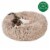 Furhaven™ Calming Cuddler Pet Bed - Taupe Perspective: front