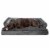 FurHaven Plush & Velvet Comfy Couch Cool Gel Sofa-Style Dog Bed|Jumbo, Dark Gray Perspective: front