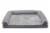 Furhaven™ Large TwoTone Faux Fur & Suede Orthopedic Sofa Dog Bed - Gray Perspective: front