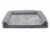 Furhaven™ Large TwoTone Faux Fur & Suede Orthopedic Sofa Dog Bed - Gray Perspective: front