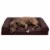 FurHaven Quilted Full Support Sofa Dog Bed|Large, Coffee Perspective: front