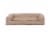 FurHaven Plush & Suede Orthopedic Sofa Dog Bed|Medium, Almondine Perspective: front