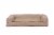 FurHaven Plush & Suede Orthopedic Sofa Dog Bed|Medium, Almondine Perspective: front