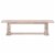 Star International Furniture Traditions Hudson Large Wood Dining Bench in Gray Perspective: front