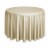 108 Round 10pk Polyester Tablecloths - Beige by Lann's Linens Perspective: front