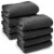 8-Pack, 80 x72  Thick Moving & Packing Blankets - Black by Sure-Max Perspective: front