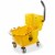 Dryser Commercial Mop Bucket with Side Press Wringer - 26 Quart Yellow Perspective: front