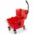 Dryser Commercial Mop Bucket with Side Press Wringer - 26 Quart, Red Perspective: front