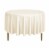 90 Round 10pk Polyester Tablecloths - Ivory by Lann's Linens Perspective: front