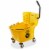 Dryser Commercial Mop Bucket with Side Press Wringer - 33 Quart, Yellow Perspective: front