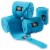 Equine Fleece Polo Leg Wraps, Set of 4 Horse Bandages, Turquoise Perspective: front