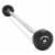 Rubber Fixed Barbell, 20 LB Pre-Loaded Weight Straight Bar Perspective: front