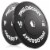 Set of 2 Olympic 2-Inch Rubber Bumper Plates (10 LB each) Black Perspective: front