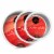 3-Piece Cake Pan Set, 4 , 6 , 8 Round Aluminum Pans - 2 Deep Perspective: front
