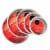 5-Piece Cake Pan Set 4 , 6 , 8 , 10 , 12 Round Aluminum Pans, 2 Deep Perspective: front
