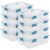 Sterilite 37 Quart Clear Plastic Home Storage Tote Bin with Secure Lids, 8 Pack Perspective: front