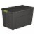 Sterilite 35 Gallon Storage Tote Box with Latching Container Lid, Gray (8 Pack) Perspective: front