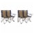 Kamp-Rite 2 Person Outdoor Tailgating Camping Double Folding Lawn Chair (2 Pack) Perspective: front