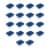 Sterilite 12 Gallon Latch and Carry Storage Tote Box Container, Clear  (18 Pack) Perspective: front