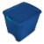 Sterilite 26 Gallon Latch and Carry Storage Tote, True Blue | 14487404 (12 Pack) Perspective: front